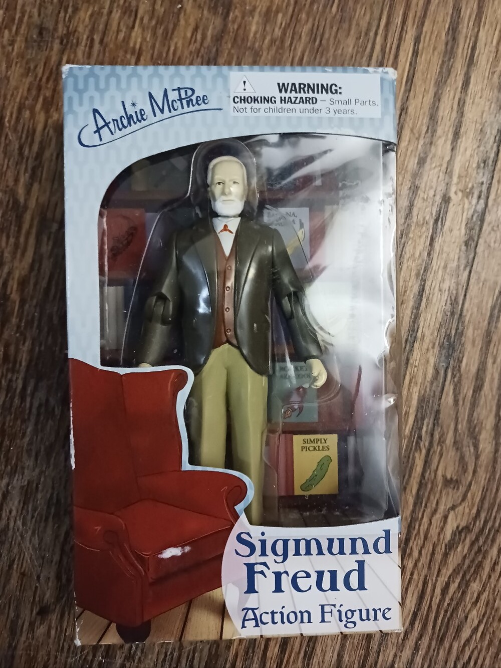Sigmund Freud Action Figure By Archie McPhee New With Box Wear